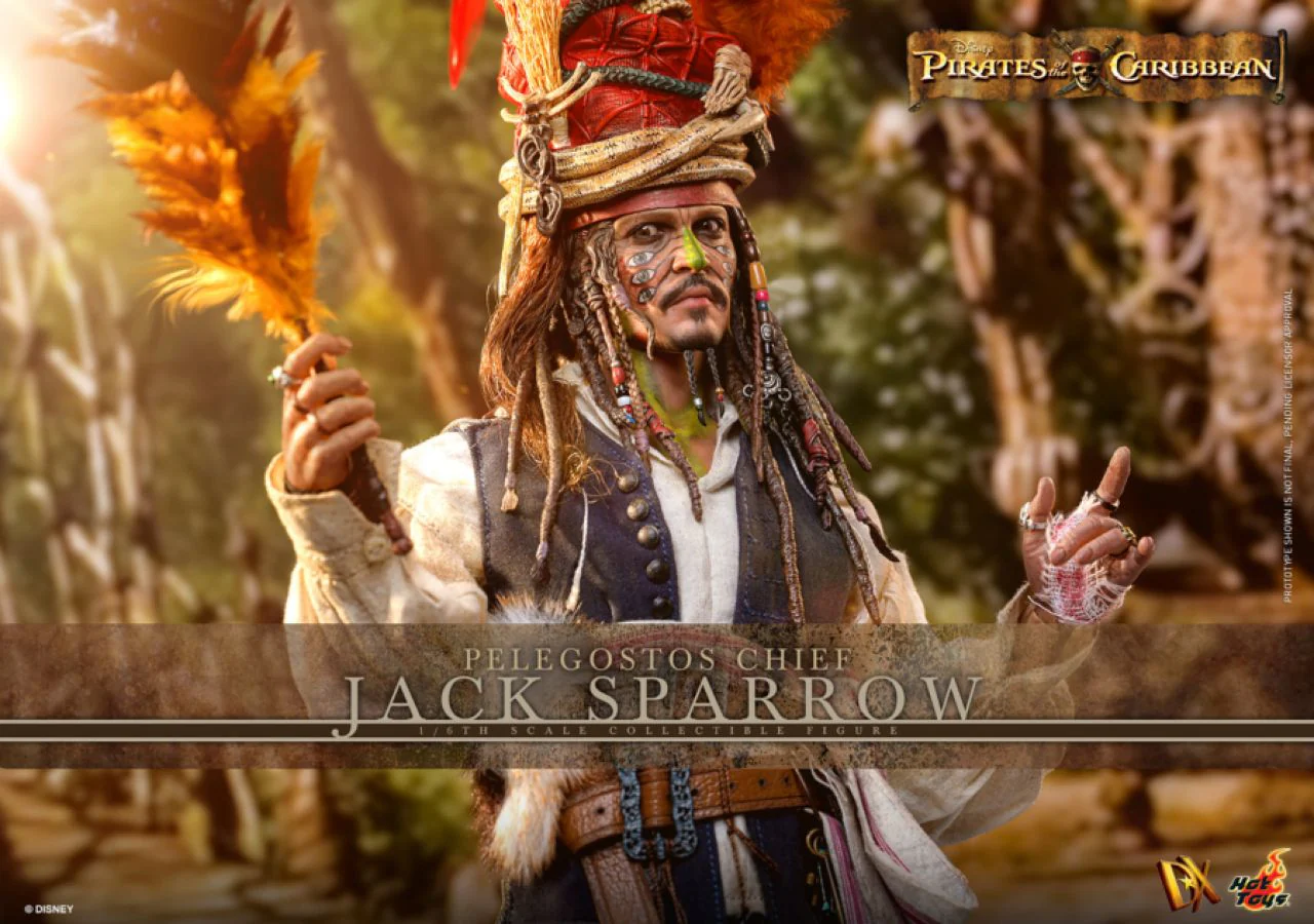 Pirates of the Caribbean 2 - Pelegostos Chief Jack Sparrow 1:6 Scale Collectible Action Figure - Image 15